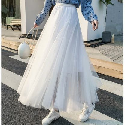 フェアリーメッシュスカート(全７色) - momo collection