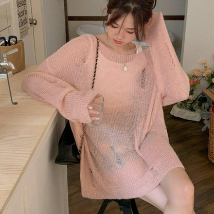 レイジースタイルダメージセーター - momo collection